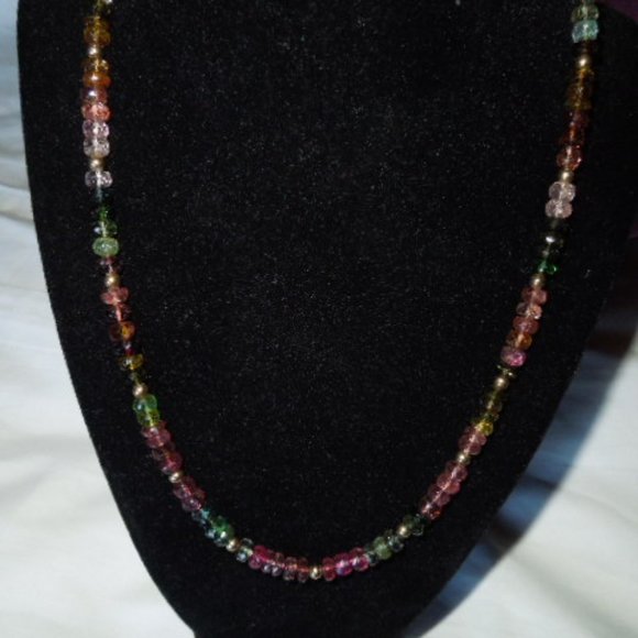 NWOT 14K Gold & Tourmaline Necklace - Picture 9 of 11